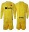 Barcelona Torwart Heimtrikot Kinder 2024-25 Langarm (+ kurze hosen)