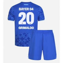Bayer Leverkusen Alejandro Grimaldo #20 3rd trikot Kinder 2025-26 Kurzarm (+ kurze hosen)