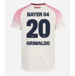 Bayer Leverkusen Alejandro Grimaldo #20 Auswärtstrikot 2025-26 Kurzarm