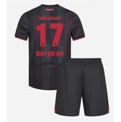 Bayer Leverkusen Eliesse Ben Seghir #17 Heimtrikot Kinder 2025-26 Kurzarm (+ kurze hosen)