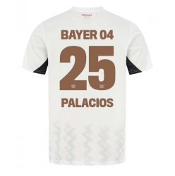 Bayer Leverkusen Exequiel Palacios #25 Auswärtstrikot 2024-25 Kurzarm