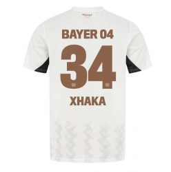 Bayer Leverkusen Granit Xhaka #34 Auswärtstrikot 2024-25 Kurzarm