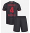 Bayer Leverkusen Jarell Quansah #4 Heimtrikot Kinder 2025-26 Kurzarm (+ kurze hosen)