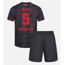 Bayer Leverkusen Loic Bade #5 Heimtrikot Kinder 2025-26 Kurzarm (+ kurze hosen)