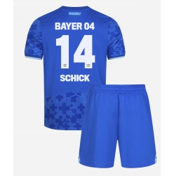 Bayer Leverkusen Patrik Schick #14 3rd trikot Kinder 2025-26 Kurzarm (+ kurze hosen)