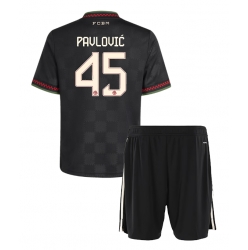 Bayern Munich Aleksandar Pavlovic #45 3rd trikot Kinder 2025-26 Kurzarm (+ kurze hosen)