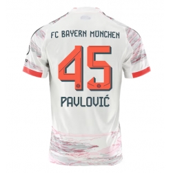 Bayern Munich Aleksandar Pavlovic #45 Auswärtstrikot 2025-26 Kurzarm