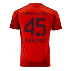Bayern Munich Aleksandar Pavlovic #45 Heimtrikot 2024-25 Kurzarm
