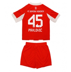 Bayern Munich Aleksandar Pavlovic #45 Heimtrikot Kinder 2025-26 Kurzarm (+ kurze hosen)