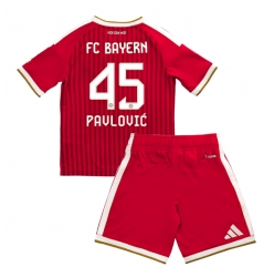 Bayern Munich Aleksandar Pavlovic #45 Heimtrikot Kinder 2026-27 Kurzarm (+ kurze hosen)
