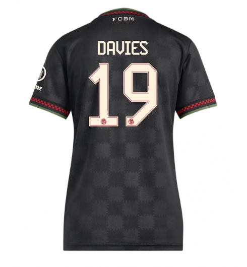 Bayern Munich Alphonso Davies #19 3rd trikot Frauen 2025-26 Kurzarm Bayern Munich Alphonso Davies #19 3rd trikot Frauen 2025-26 Kurzarm
