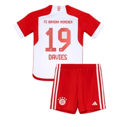 Bayern Munich Alphonso Davies #19 Heimtrikot Kinder 2023-24 Kurzarm (+ kurze hosen)