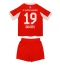 Bayern Munich Alphonso Davies #19 Heimtrikot Kinder 2025-26 Kurzarm (+ kurze hosen)