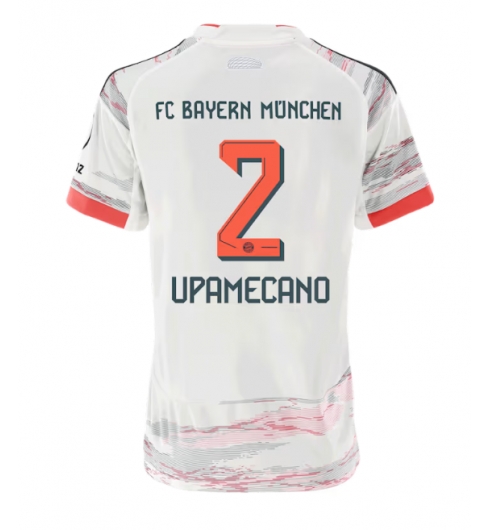 Bayern Munich Dayot Upamecano #2 Auswärtstrikot Frauen 2025-26 Kurzarm Bayern Munich Dayot Upamecano #2 Auswärtstrikot Frauen 2025-26 Kurzarm