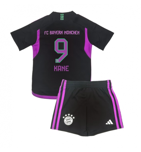 Bayern Munich Harry Kane #9 Auswärtstrikot Kinder 2023-24 Kurzarm (+ kurze hosen)