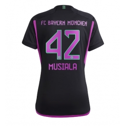 Bayern Munich Jamal Musiala #42 Auswärtstrikot Frauen 2023-24 Kurzarm