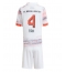 Bayern Munich Jonathan Tah #4 Auswärtstrikot Kinder 2025-26 Kurzarm (+ kurze hosen)