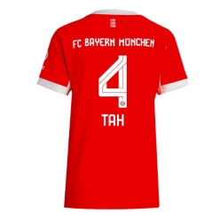 Bayern Munich Jonathan Tah #4 Heimtrikot Frauen 2025-26 Kurzarm