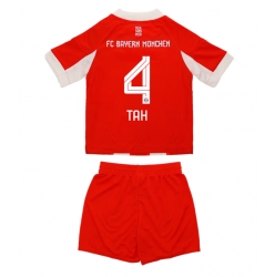 Bayern Munich Jonathan Tah #4 Heimtrikot Kinder 2025-26 Kurzarm (+ kurze hosen)