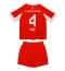 Bayern Munich Jonathan Tah #4 Heimtrikot Kinder 2025-26 Kurzarm (+ kurze hosen)