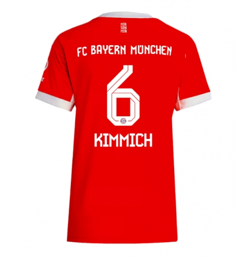 Bayern Munich Joshua Kimmich #6 Heimtrikot Frauen 2025-26 Kurzarm Bayern Munich Joshua Kimmich #6 Heimtrikot Frauen 2025-26 Kurzarm