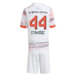 Bayern Munich Josip Stanisic #44 Auswärtstrikot Kinder 2025-26 Kurzarm (+ kurze hosen)