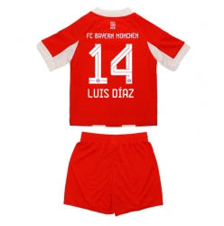 Bayern Munich Luis Diaz #14 Heimtrikot Kinder 2025-26 Kurzarm (+ kurze hosen)