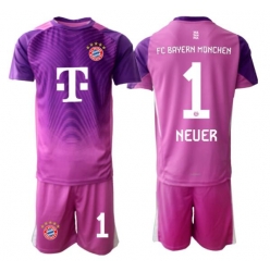Bayern Munich Manuel Neuer #1 Torwart 3rd trikot Kinder 2025-26 Kurzarm (+ kurze hosen)