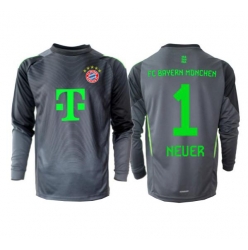 Bayern Munich Manuel Neuer #1 Torwart Auswärtstrikot 2025-26 Langarm