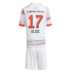 Bayern Munich Michael Olise #17 Auswärtstrikot Kinder 2025-26 Kurzarm (+ kurze hosen)