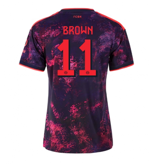 Bayern Munich Nathaniel Brown #11 3rd trikot Frauen 2026-27 Kurzarm Bayern Munich Nathaniel Brown #11 3rd trikot Frauen 2026-27 Kurzarm