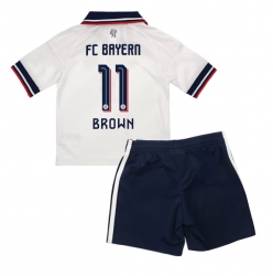 Bayern Munich Nathaniel Brown #11 Auswärtstrikot Kinder 2026-27 Kurzarm (+ kurze hosen)