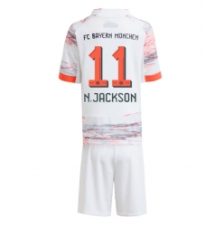 Bayern Munich Nicolas Jackson #11 Auswärtstrikot Kinder 2025-26 Kurzarm (+ kurze hosen)