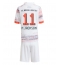 Bayern Munich Nicolas Jackson #11 Auswärtstrikot Kinder 2025-26 Kurzarm (+ kurze hosen)