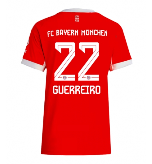 Bayern Munich Raphael Guerreiro #22 Heimtrikot Frauen 2025-26 Kurzarm Bayern Munich Raphael Guerreiro #22 Heimtrikot Frauen 2025-26 Kurzarm