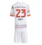 Bayern Munich Sacha Boey #23 Auswärtstrikot Kinder 2025-26 Kurzarm (+ kurze hosen)