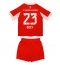 Bayern Munich Sacha Boey #23 Heimtrikot Kinder 2025-26 Kurzarm (+ kurze hosen)