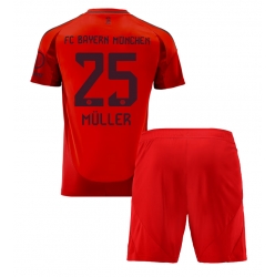 Bayern Munich Thomas Muller #25 Heimtrikot Kinder 2024-25 Kurzarm (+ kurze hosen)
