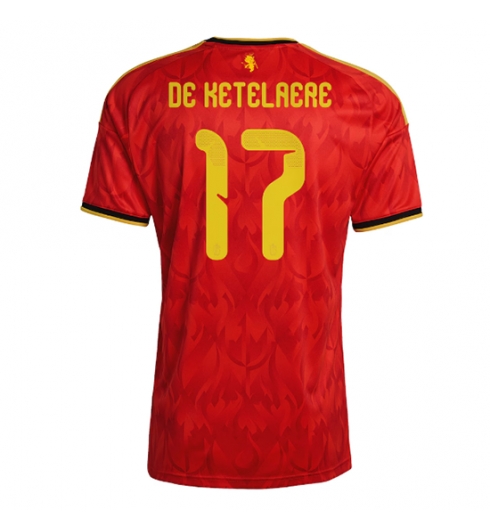 Belgien Charles De Ketelaere #17 Heimtrikot WM 2026 Kurzarm Belgien Charles De Ketelaere #17 Heimtrikot WM 2026 Kurzarm