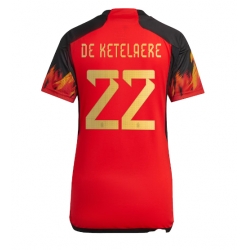 Belgien Charles De Ketelaere #22 Heimtrikot Frauen WM 2022 Kurzarm
