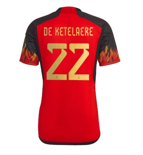 Belgien Charles De Ketelaere #22 Heimtrikot WM 2022 Kurzarm