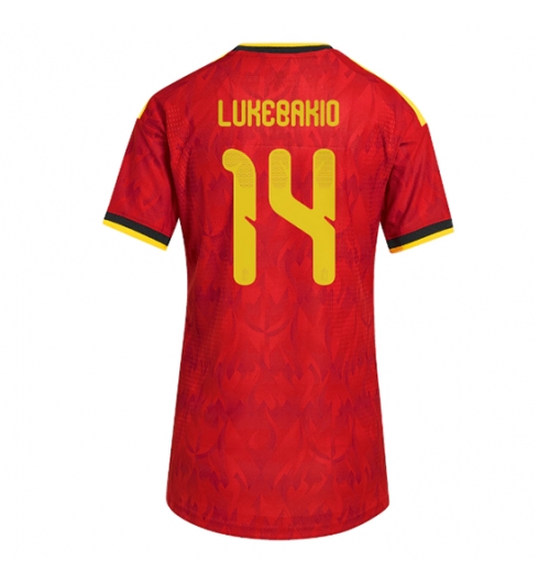 Belgien Dodi Lukebakio #14 Heimtrikot Frauen WM 2026 Kurzarm Belgien Dodi Lukebakio #14 Heimtrikot Frauen WM 2026 Kurzarm