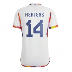 Belgien Dries Mertens #14 Auswärtstrikot WM 2022 Kurzarm
