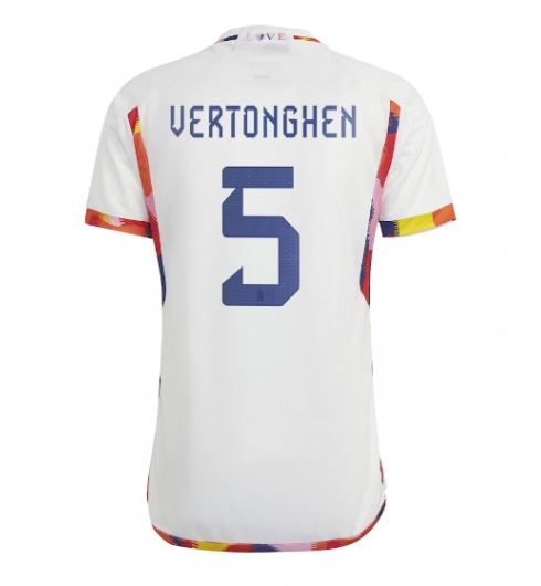 Belgien Jan Vertonghen #5 Auswärtstrikot WM 2022 Kurzarm