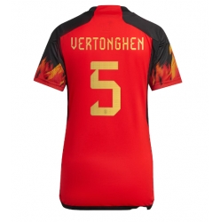 Belgien Jan Vertonghen #5 Heimtrikot Frauen WM 2022 Kurzarm