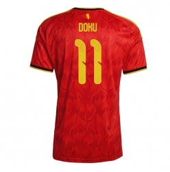 Belgien Jeremy Doku #11 Heimtrikot WM 2026 Kurzarm