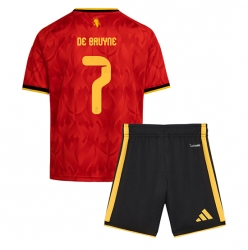 Belgien Kevin De Bruyne #7 Heimtrikot Kinder WM 2026 Kurzarm (+ kurze hosen)