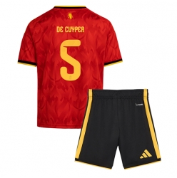 Belgien Maxim De Cuyper #5 Heimtrikot Kinder WM 2026 Kurzarm (+ kurze hosen)