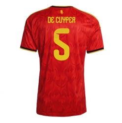 Belgien Maxim De Cuyper #5 Heimtrikot WM 2026 Kurzarm