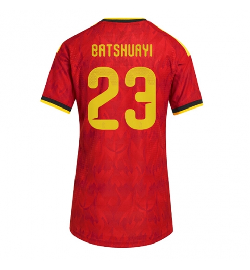 Belgien Michy Batshuayi #23 Heimtrikot Frauen WM 2026 Kurzarm Belgien Michy Batshuayi #23 Heimtrikot Frauen WM 2026 Kurzarm
